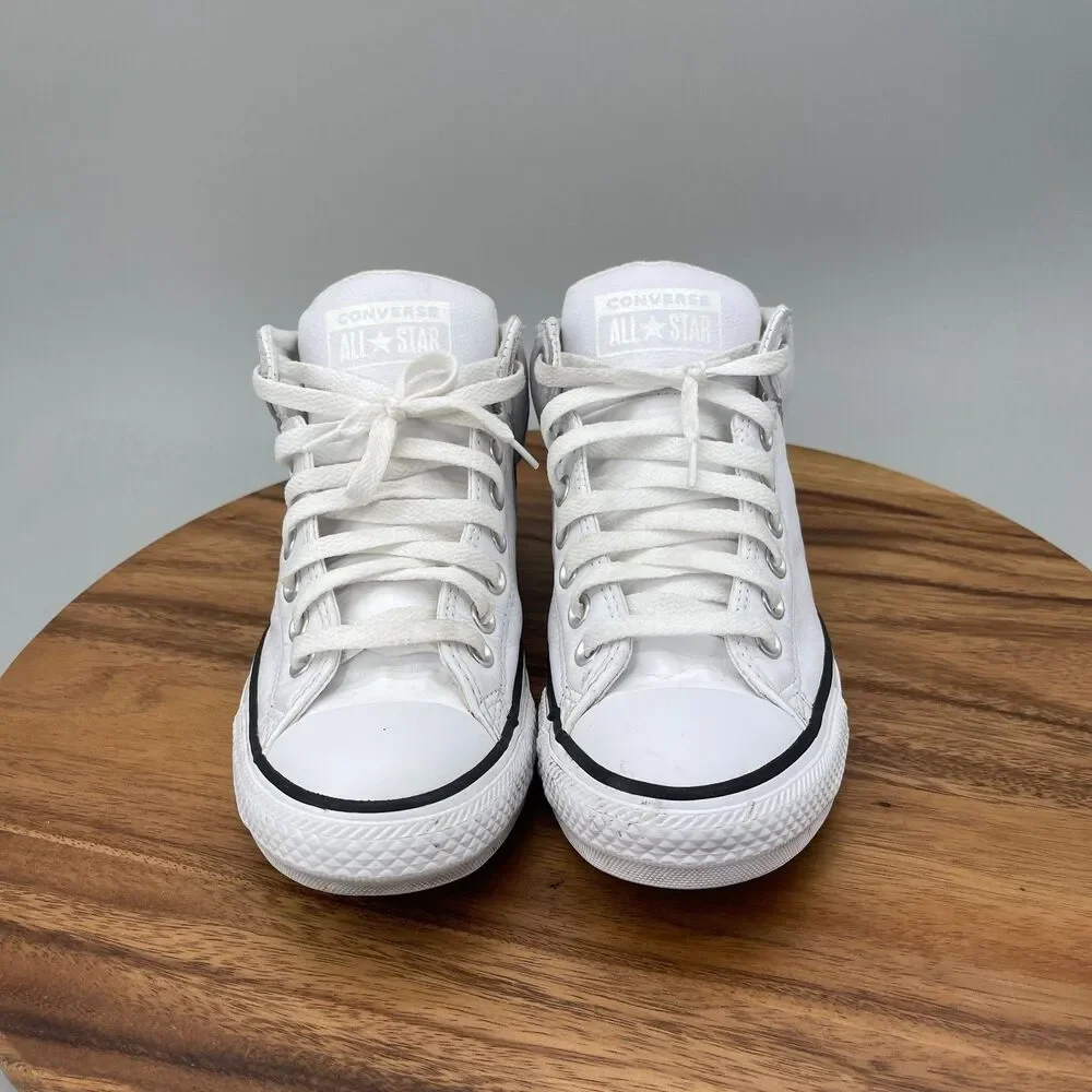 Converse Chuck Taylor All Star High Street Shoes Womens Size 9.5 White Leather